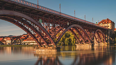Image of the bridge in Maribor